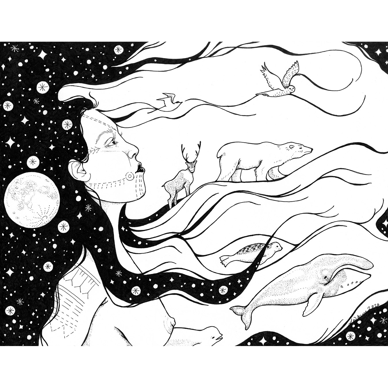 Sarah Whalen Tattoo Drawing