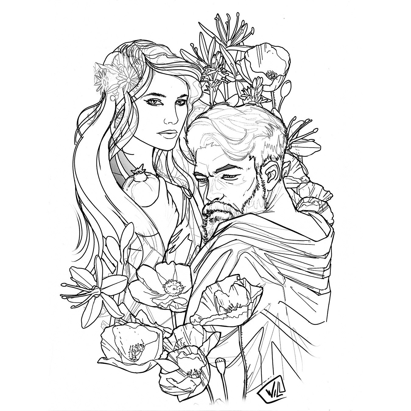 Buy Instant Download Persephone and Hades Tattoo Design Online in India   Etsy