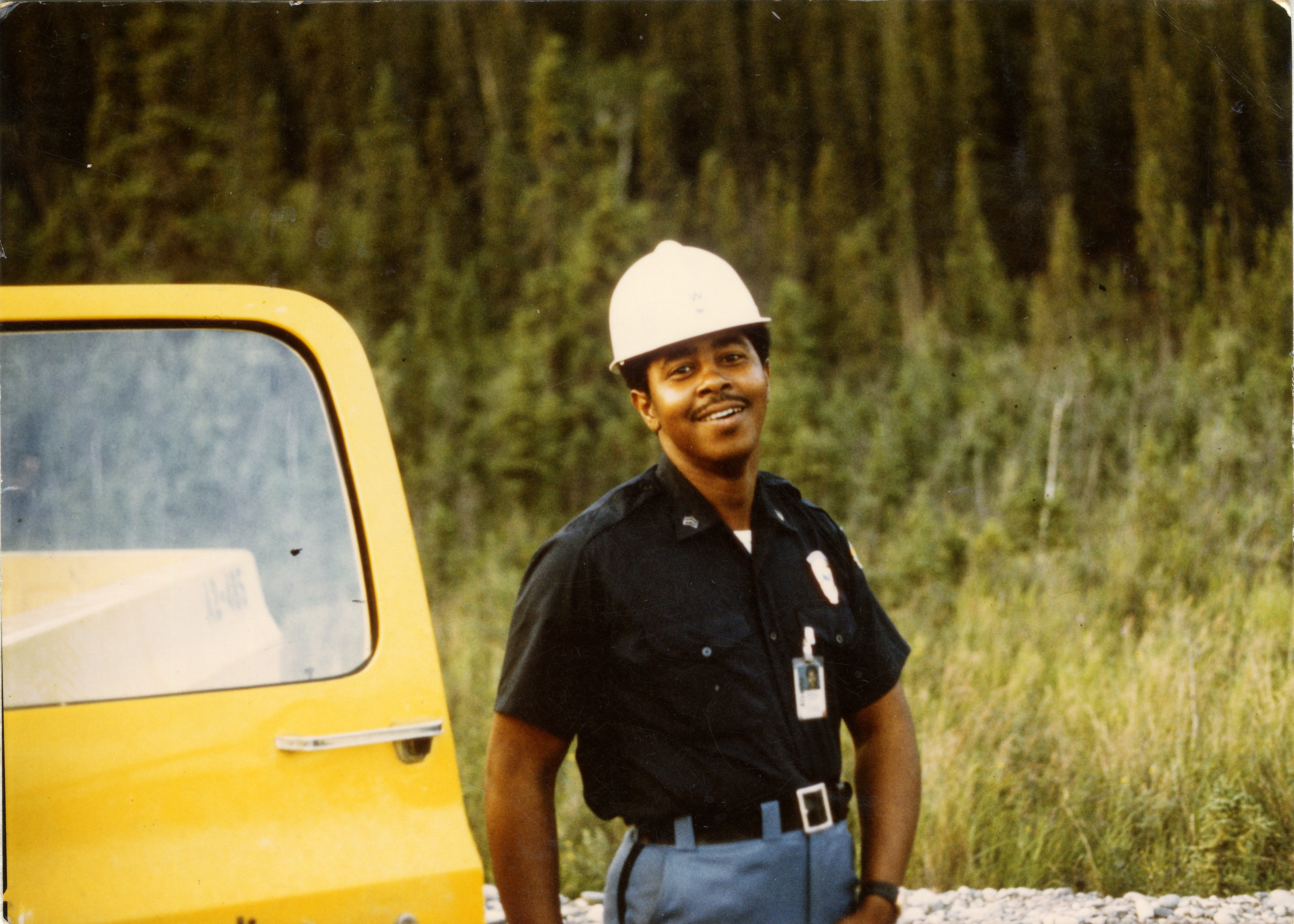Ed "Sarge" Wesley, security supervisor at Delta Camp on the Trans-Alaska Pipeline, 1975