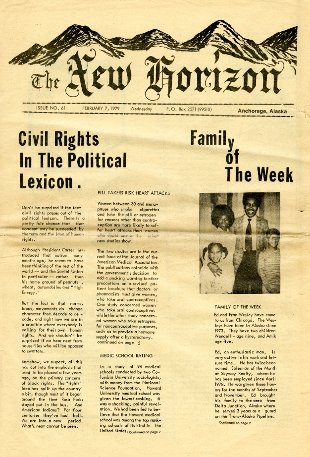 The New Horizon newspaper, 1979