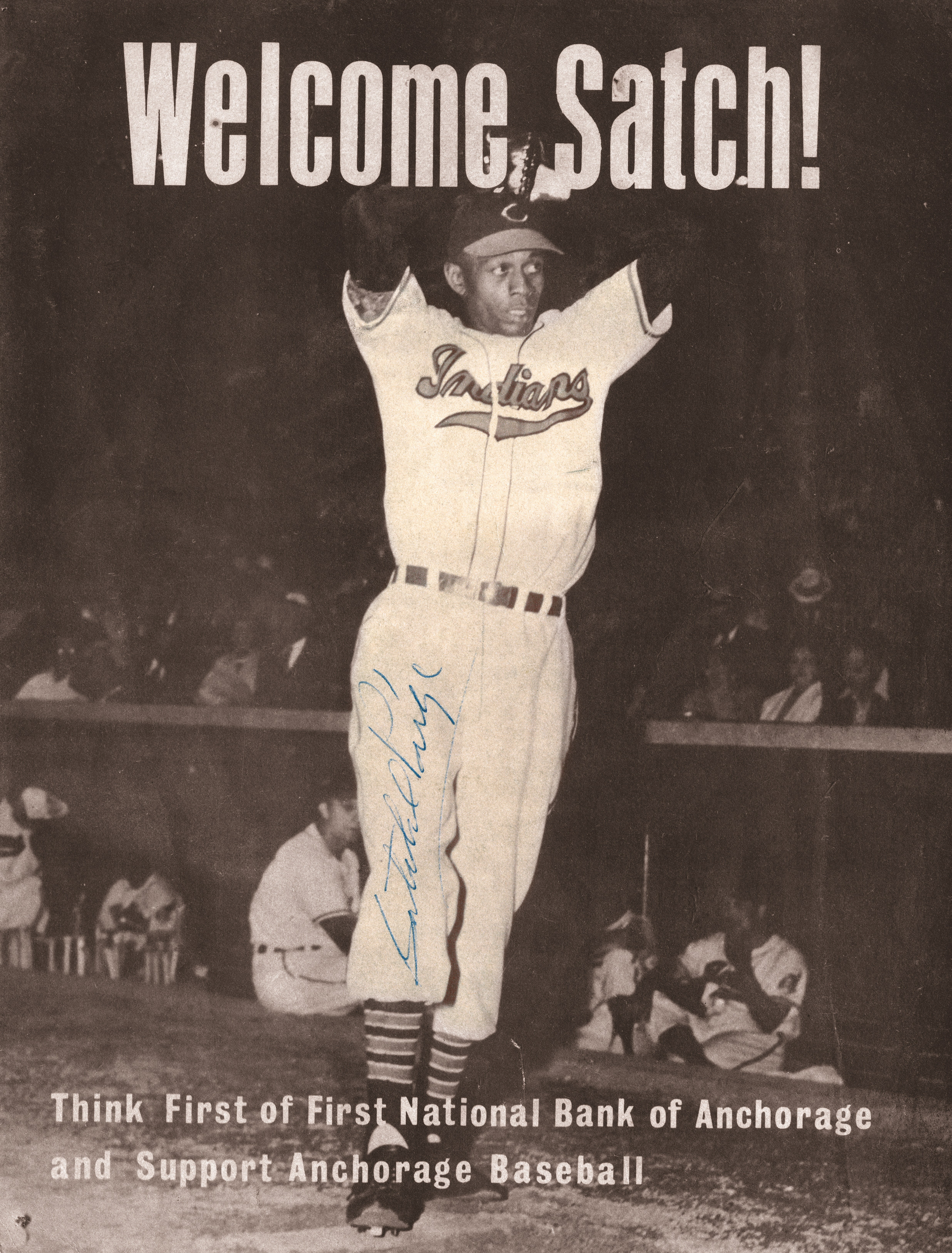 Welcome Satch! signed program, 1965