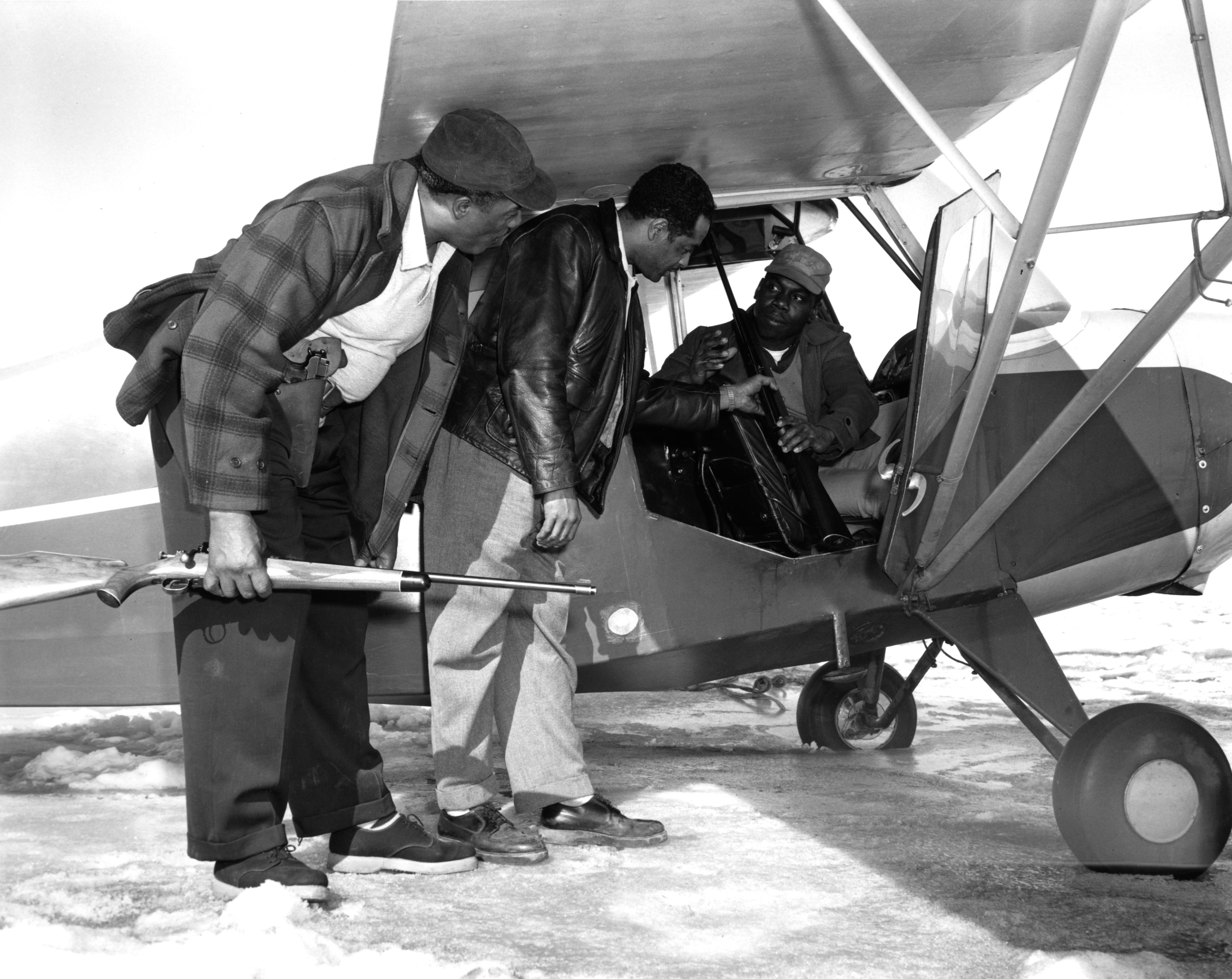 Alaska Spotlight, Anchorage International Airport, 1955