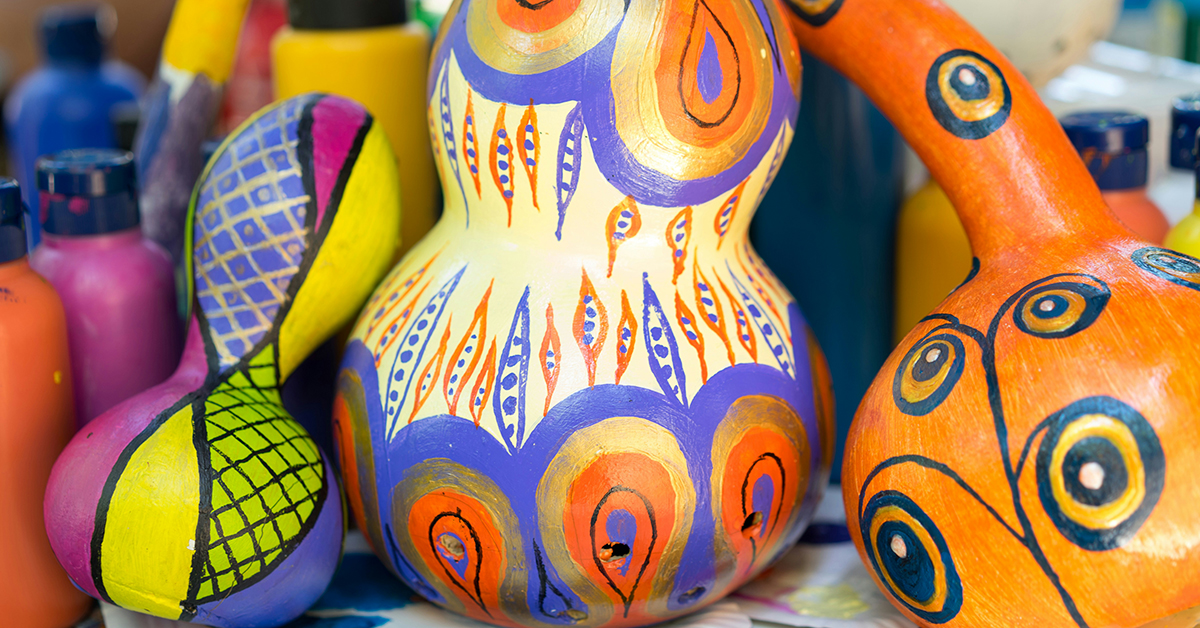 CoLab-orations: Mini Gourd Painting